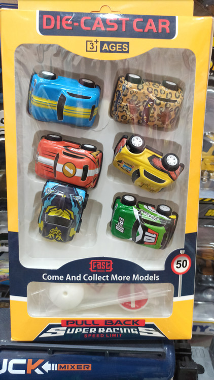 اسباب بازی ماشین فلزی ۶ عددی