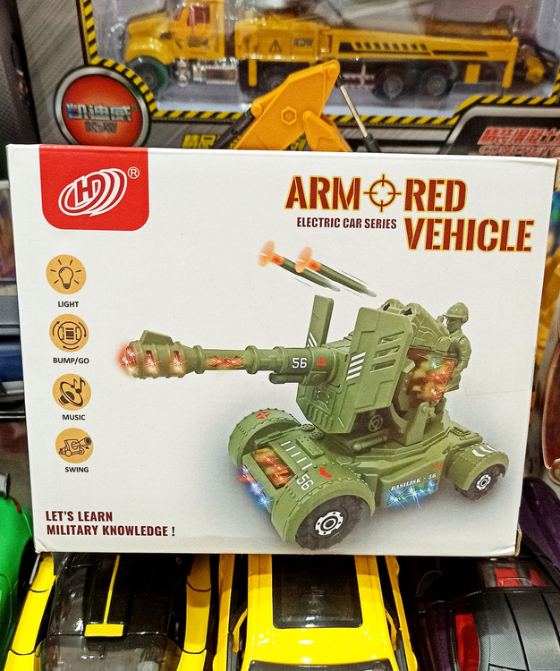 اسباب بازی ماشین ارتشی باطری خور