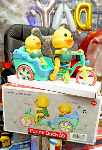 اردک دوچرخه سواری موزیکال باطری خور