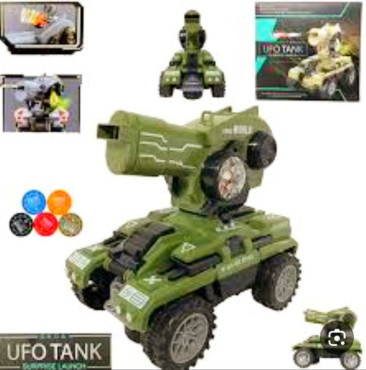 اسباب بازی تانک باطری خور تیر پرتابی