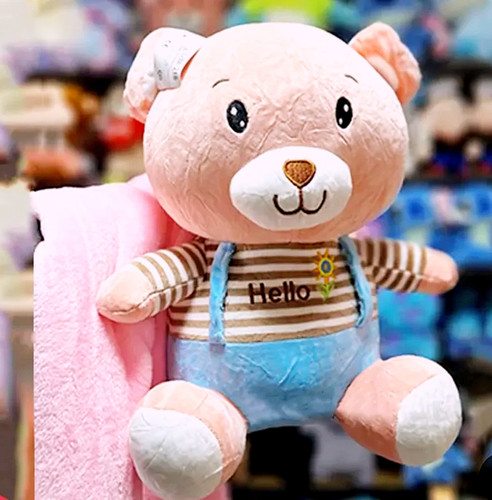 عروسک خرسی پتو دار