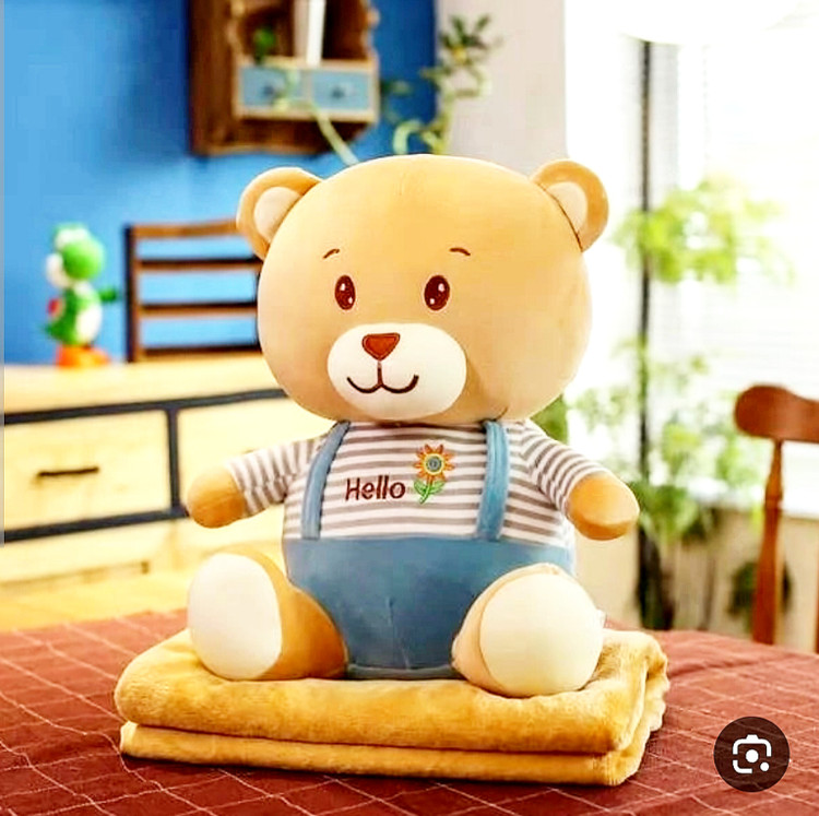 عروسک خرسی پتو دار