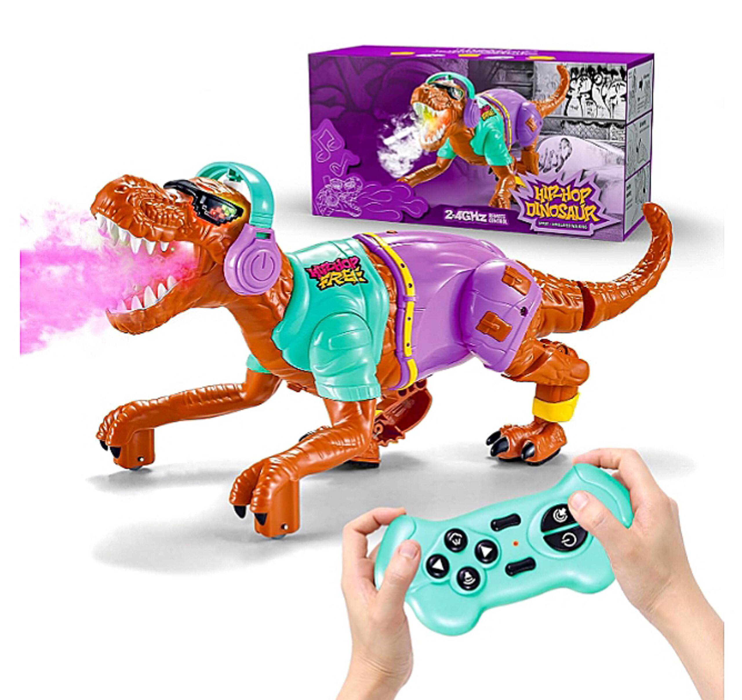 اسباب بازی دایاناسور کنترل شارژی دودزا