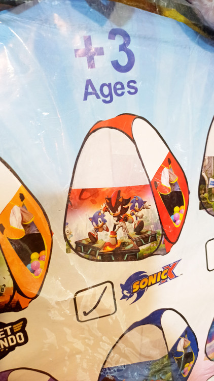 اسباب بازی چادر فنری طرح سونیک